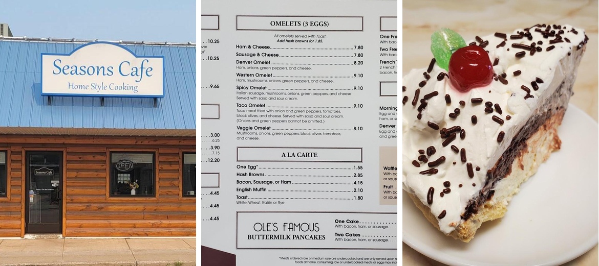 Sharpley's Seasons Cafe Menu