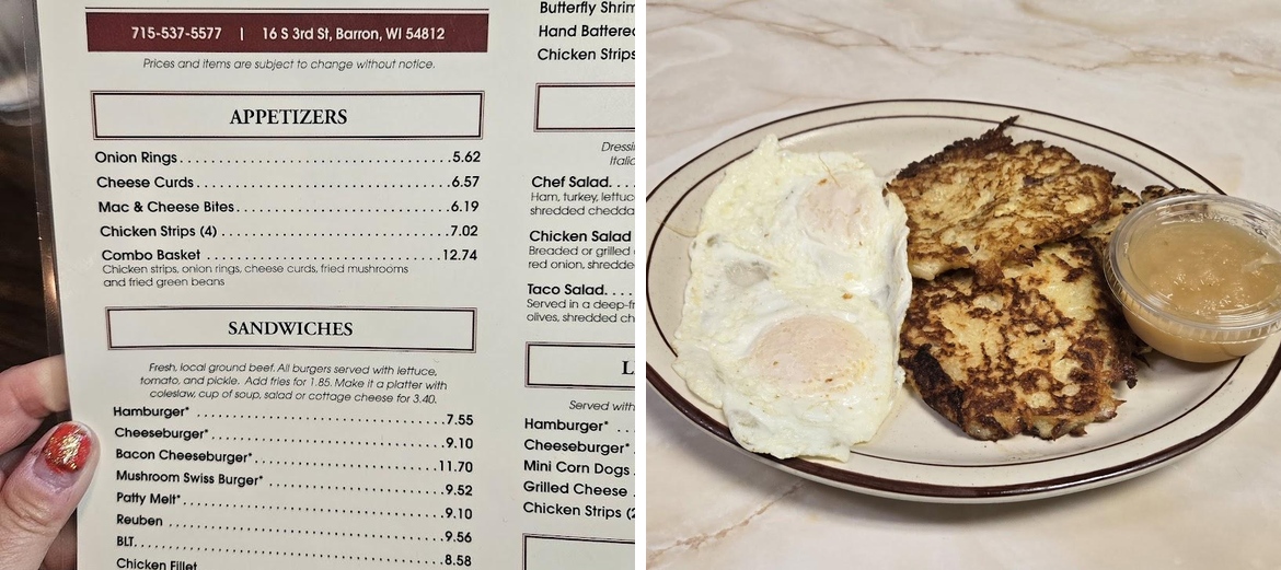Sharpley's Seasons Cafe Menu